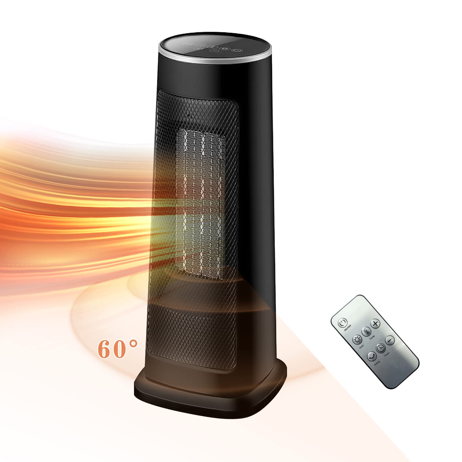 Btggg Portable Space Heater 1300w 2000w Ceramic Heater Electric