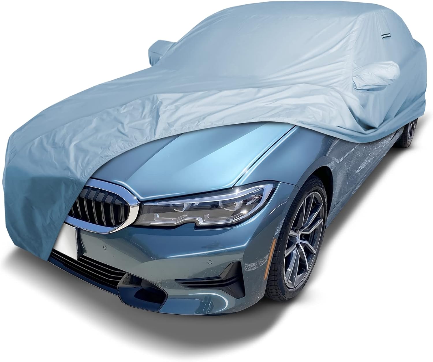 iCarCover Custom Car Cover for 2012-2024 BMW 3-Series Sedan 320i, 328i, 330i, 330e, 335i, ActiveHybrid 3 Waterproof All Weather Rain Snow UV Sun Protector Full Exterior Indoor Outdoor Car Cover