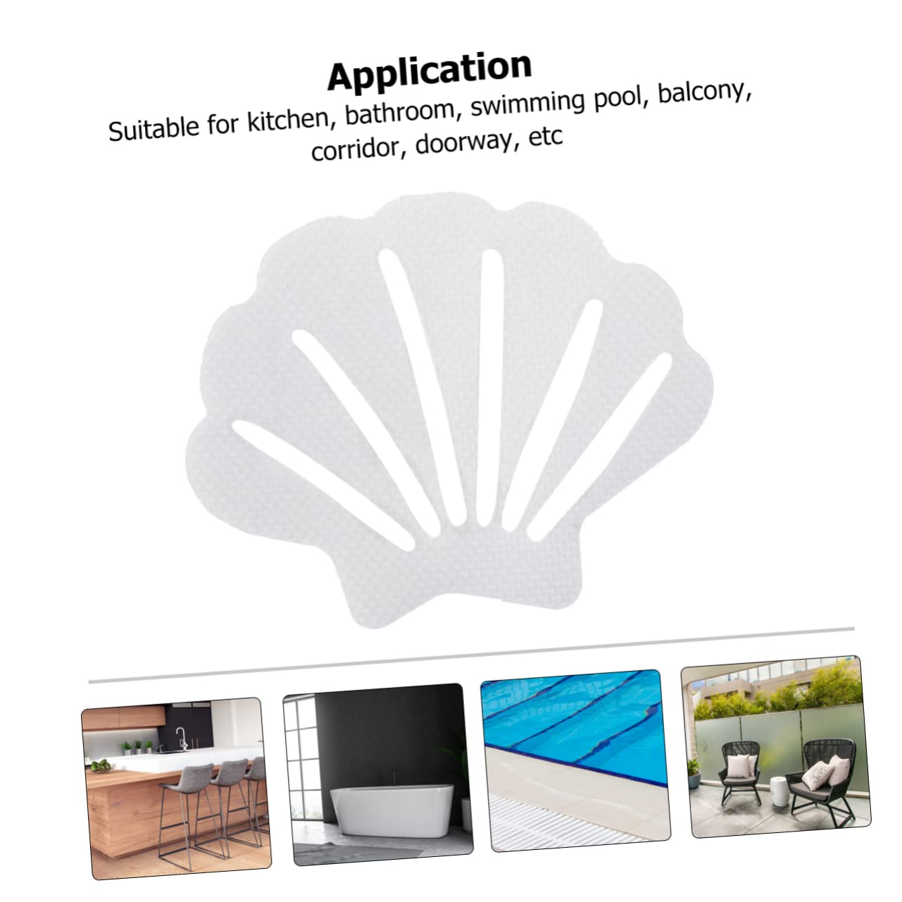 Ciieeo Bathroom Wall Stickers Pcs Nonslip Shower Treads Adhesive Decals for Safety