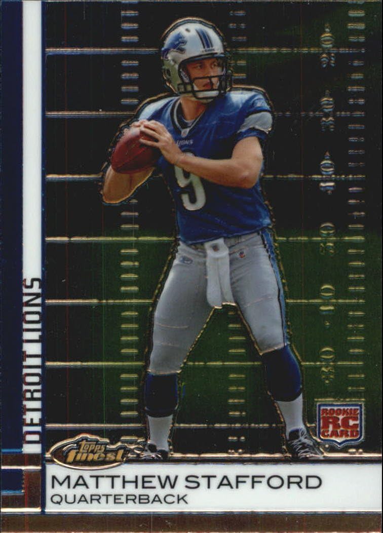 2009 Finest Football Rookie Card #100 Matthew Stafford