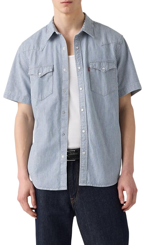 

                                                    Levi's Men's Short Sleeve Classic Western Shirt, (