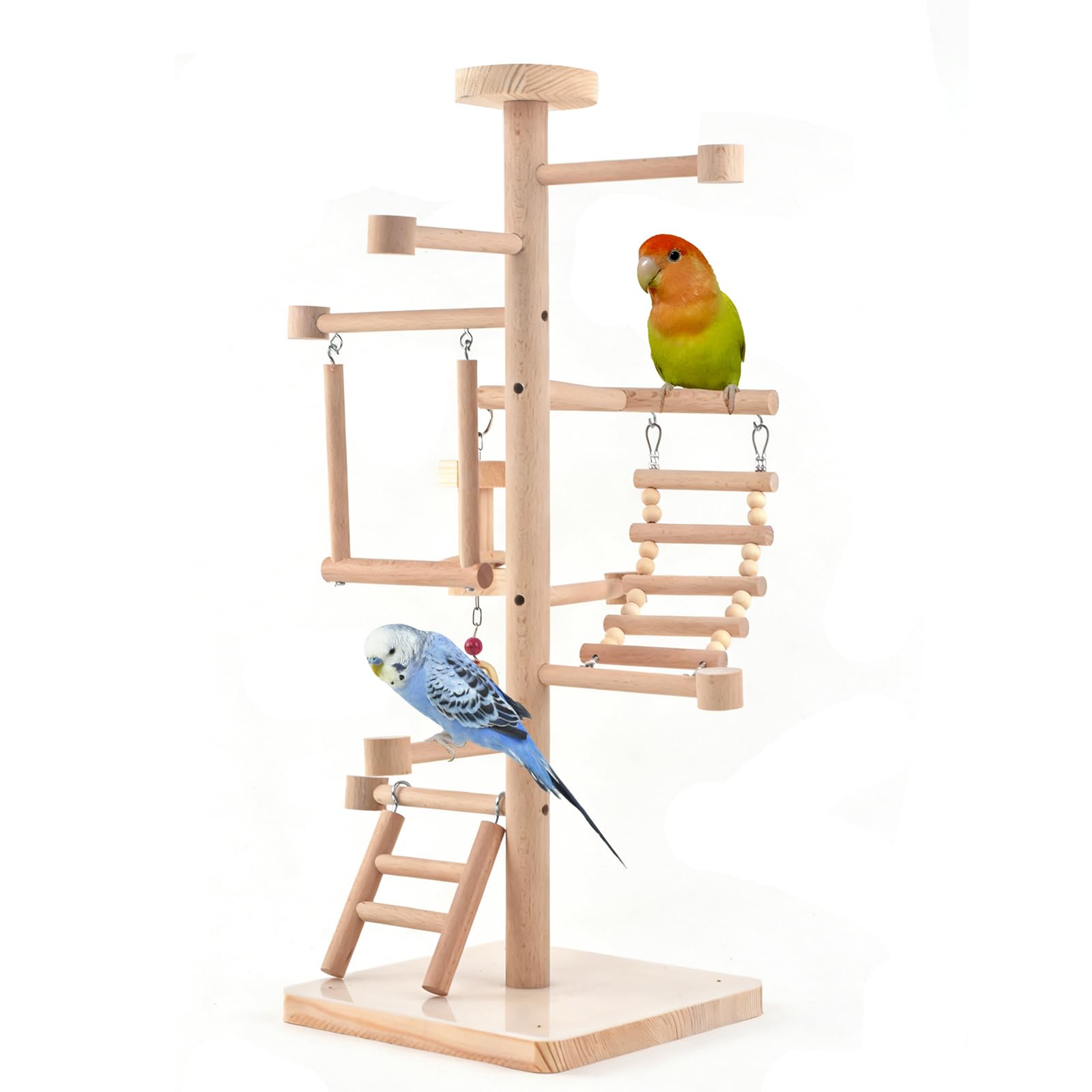Vogelspielplatz, Papageien, Spielständer, Sittiche, Spielstudio-Set, Spielzeug, Vogelkäfigständer, Sitzstange, Tischplatte, Aktivitätszentrum, Conures Holz, Laufstall, Plattform, Leiter