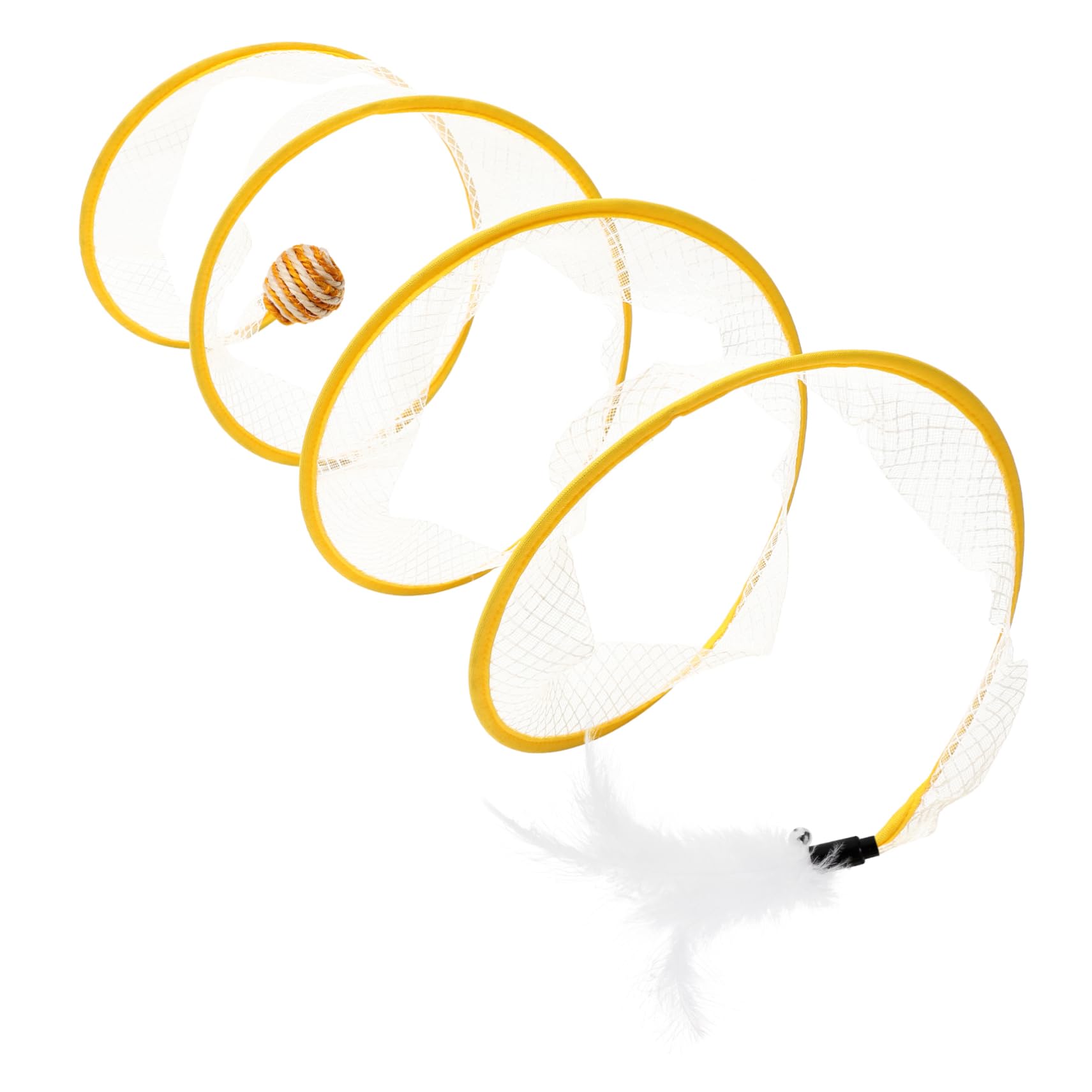 SUPVOX Túnel Plegable para Gatos Tubo de túnel de Conejo túnel de Actividad de escondite de Mascotas Cat Toys Cat Tunnel Fuera de Forma Primavera rasguño de Gato Juguete para Gatos Gatito