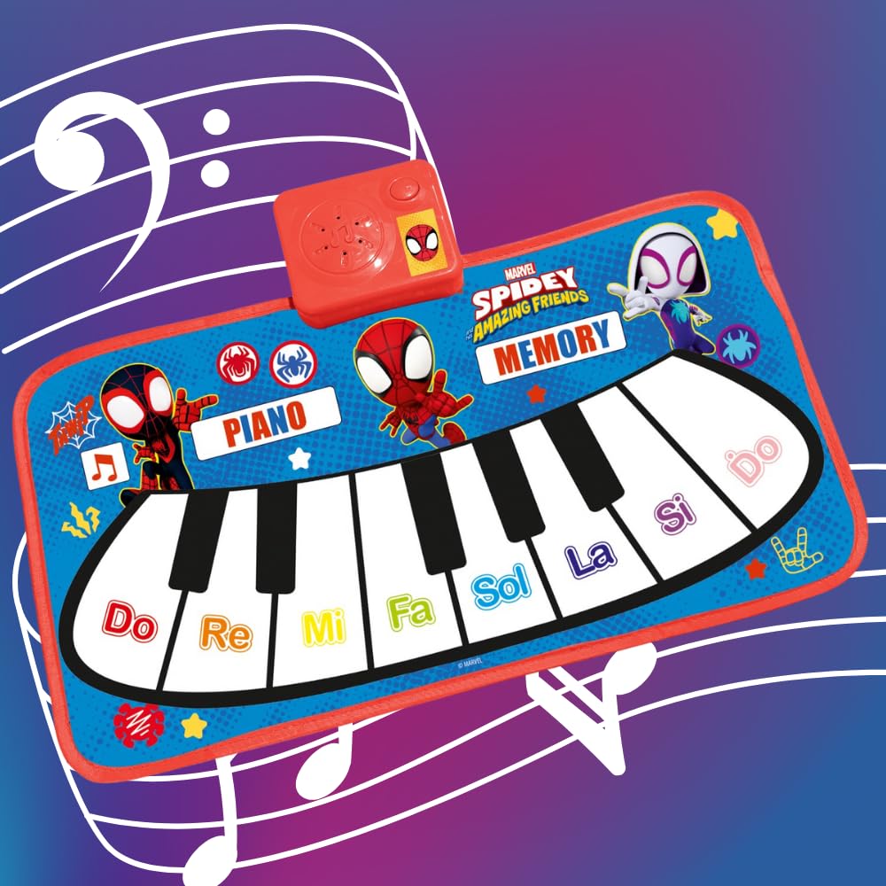 Piano Music mat Play Magic Spidey Amazing Friends 3 Years (46cm{W} /24cm {L} Color (red)-picture-20