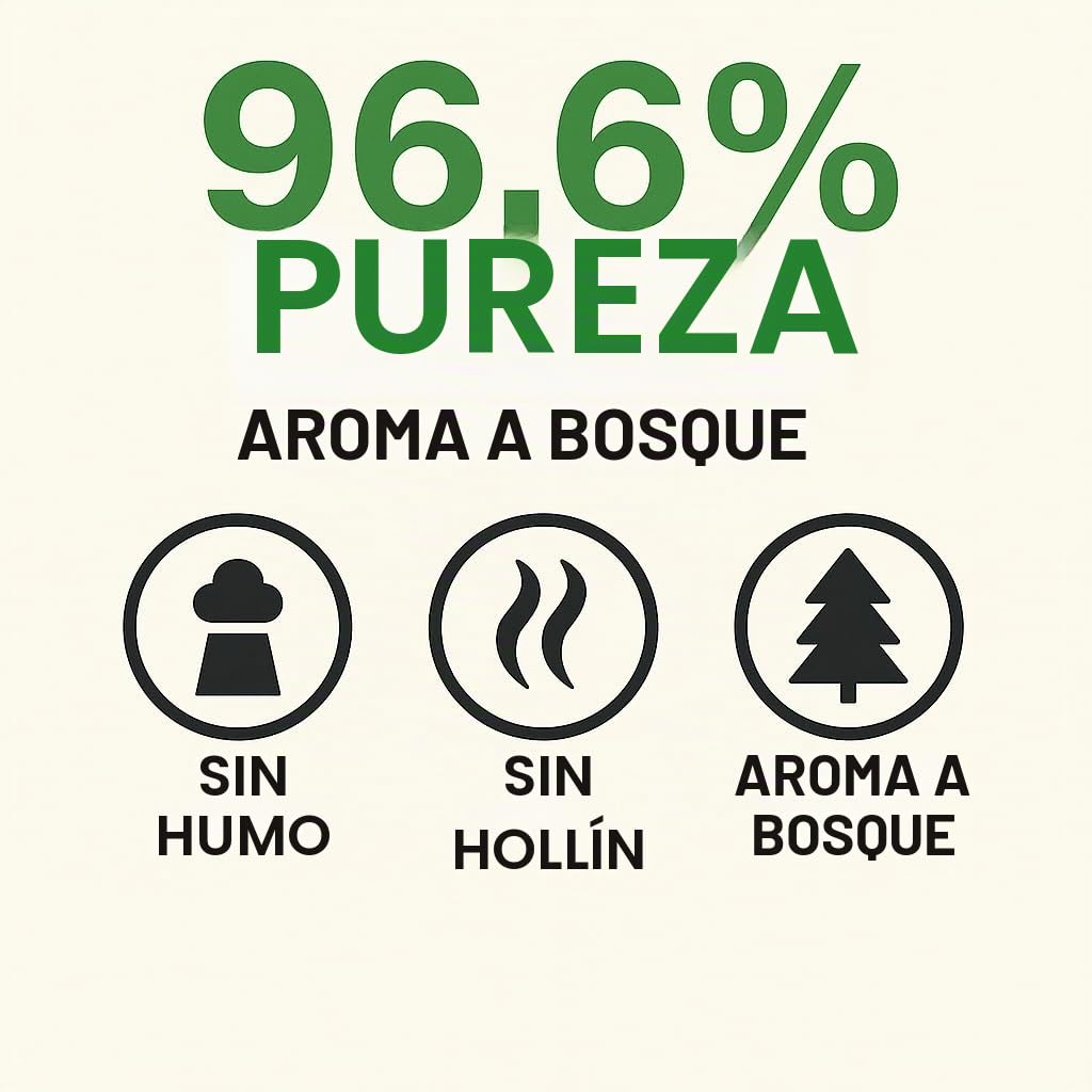 GiDeli Bioetanol 6 x 5l Bosque Fragancia 96,6% de etanol para interior y exterior, sin humo ni hollín, de maíz y remolacha azucarera