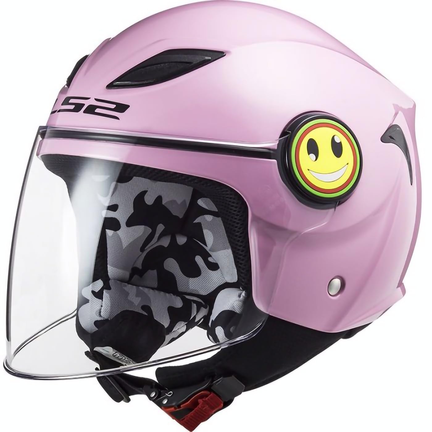 LS2, Casco Moto per Bambini FUNNY Pink, M