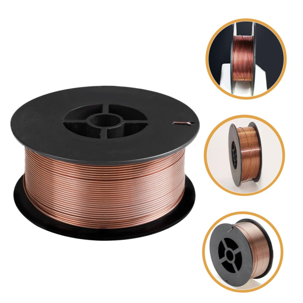 Cabilock Alambre de Soldadura de Acero al Carbono sin Gas 0, 8mm, 1 Rollo | Soldador, Soldaduras Cortas y Fabricación, Rendimiento Estable, Salpicaduras Mínimas