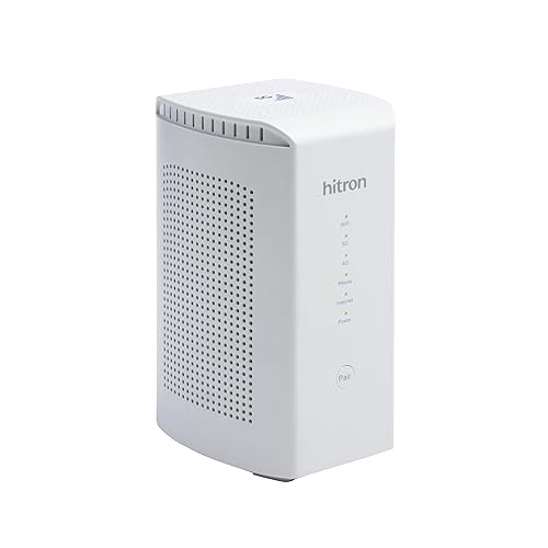 Hitron D60 5G Cellular Router with Sim Card Slot | AX3000 WiFi 6 Router with Mesh WiFi | Certified with T-Mobile, AT&T, US Cellular | Nano SIM, eSIM for Dual Failover Capability |Model # D60 5G