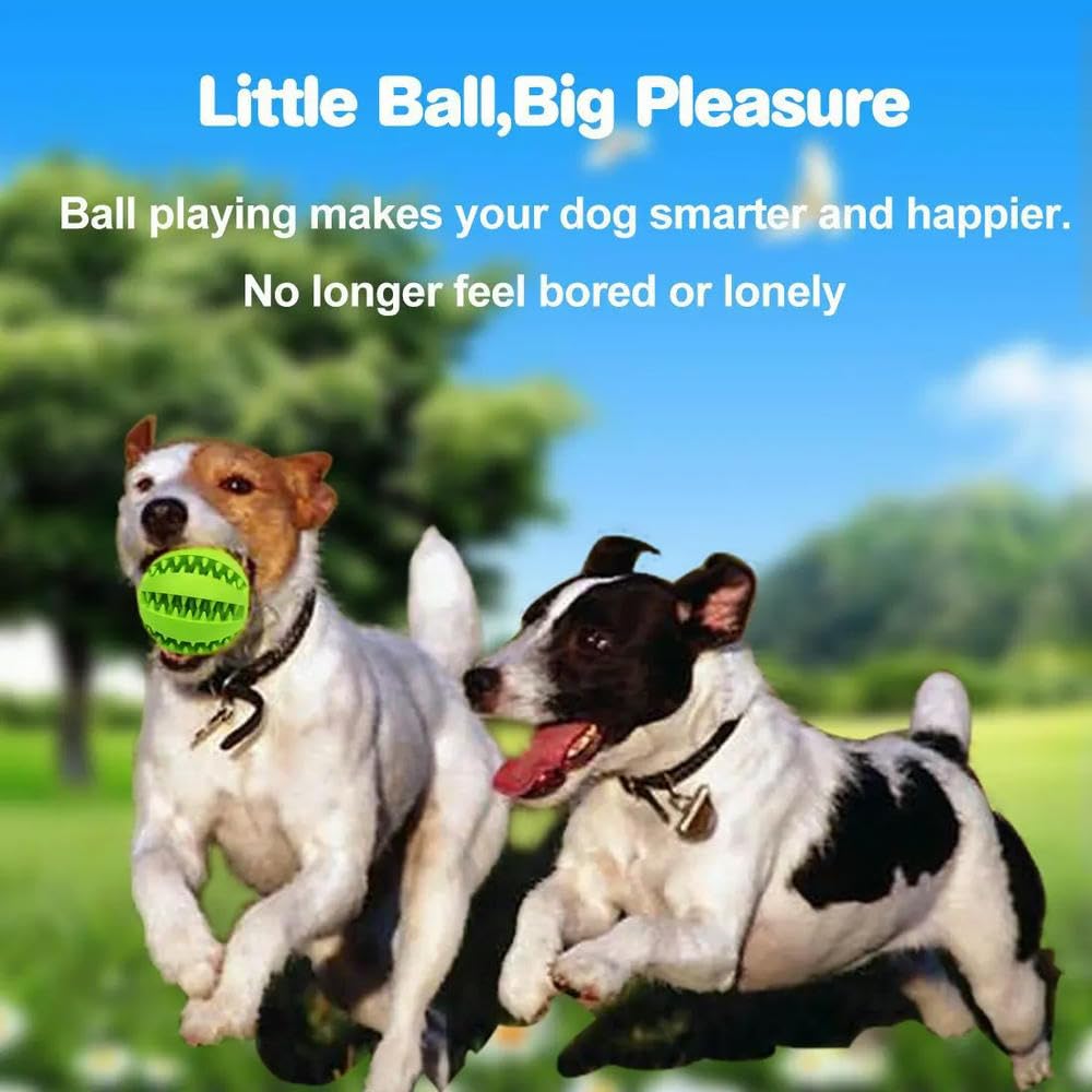 Hundespielzeug. Hundespielzeug Gummi-Hundeball for Welpen, Hundespielzeug for Haustierwelpen, große Hunde, Zahnreinigung, Snackball, Spielzeug, 2 Stück, Rosa, 6 cm(Blue 6cm)