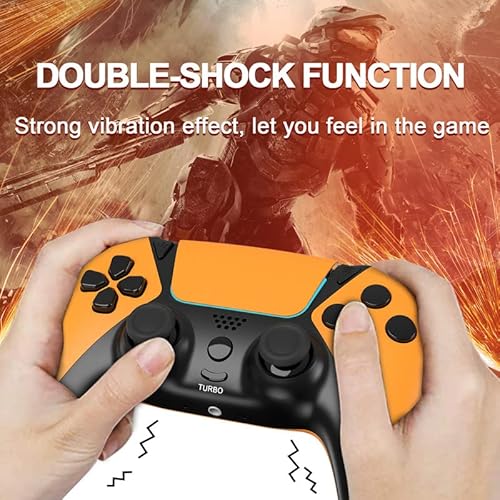 Ymir Control For Ps4 Controller, Topad Elite Mando For Playstation 4 Controller With Turbo / 2 Back Paddles / 3D Joystick ,Scuf Pa4 Wireless Remote Compatible With Ps4/Slim/Pro/Steam/Pc Game,Orange #TOP2