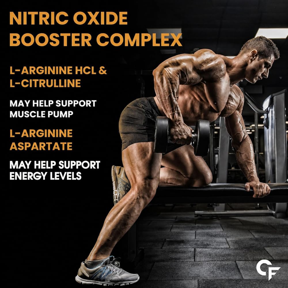 Carbamide Forte Nitric Oxide Supplement for Adults 1200mg with L-Arginine HCL, AAKG, L Citrulline Malate, Beet Root Extract & Caffeine,Veg Capsules 60 Count — Amazon image 3
