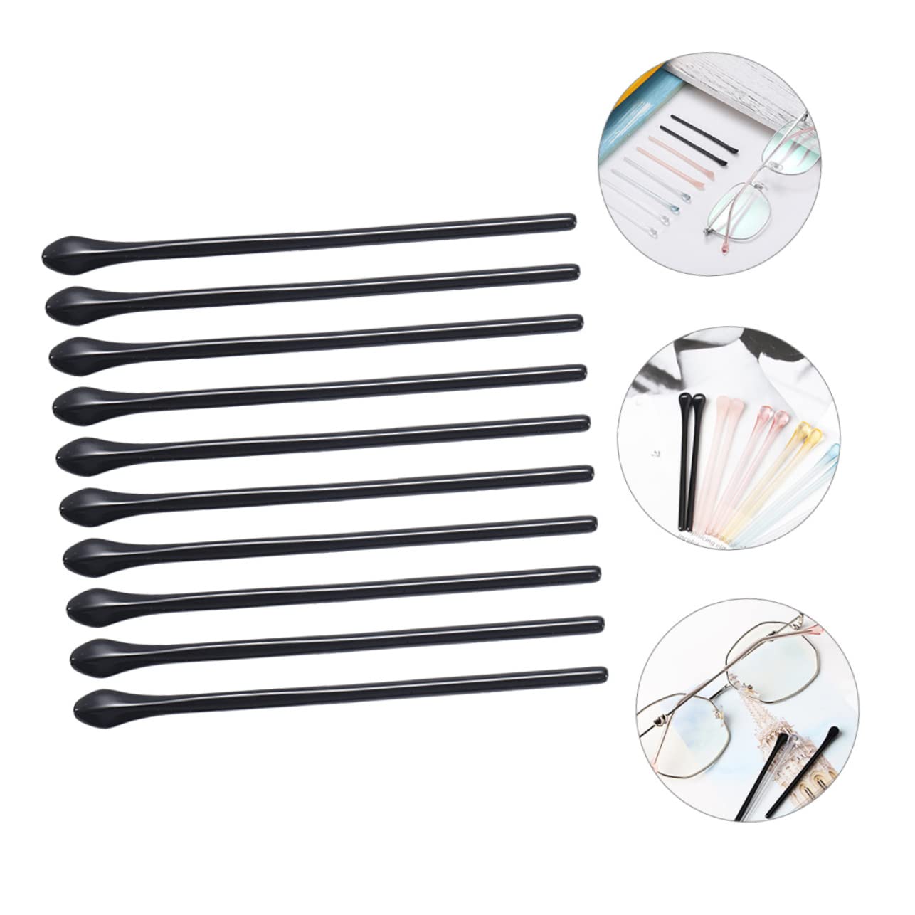 30pièces Embouts De Lunettes Antidérapants Protection De Branches Pour Lunettes Confort Et Maintien Optimal Accessoire Pratique Vue
