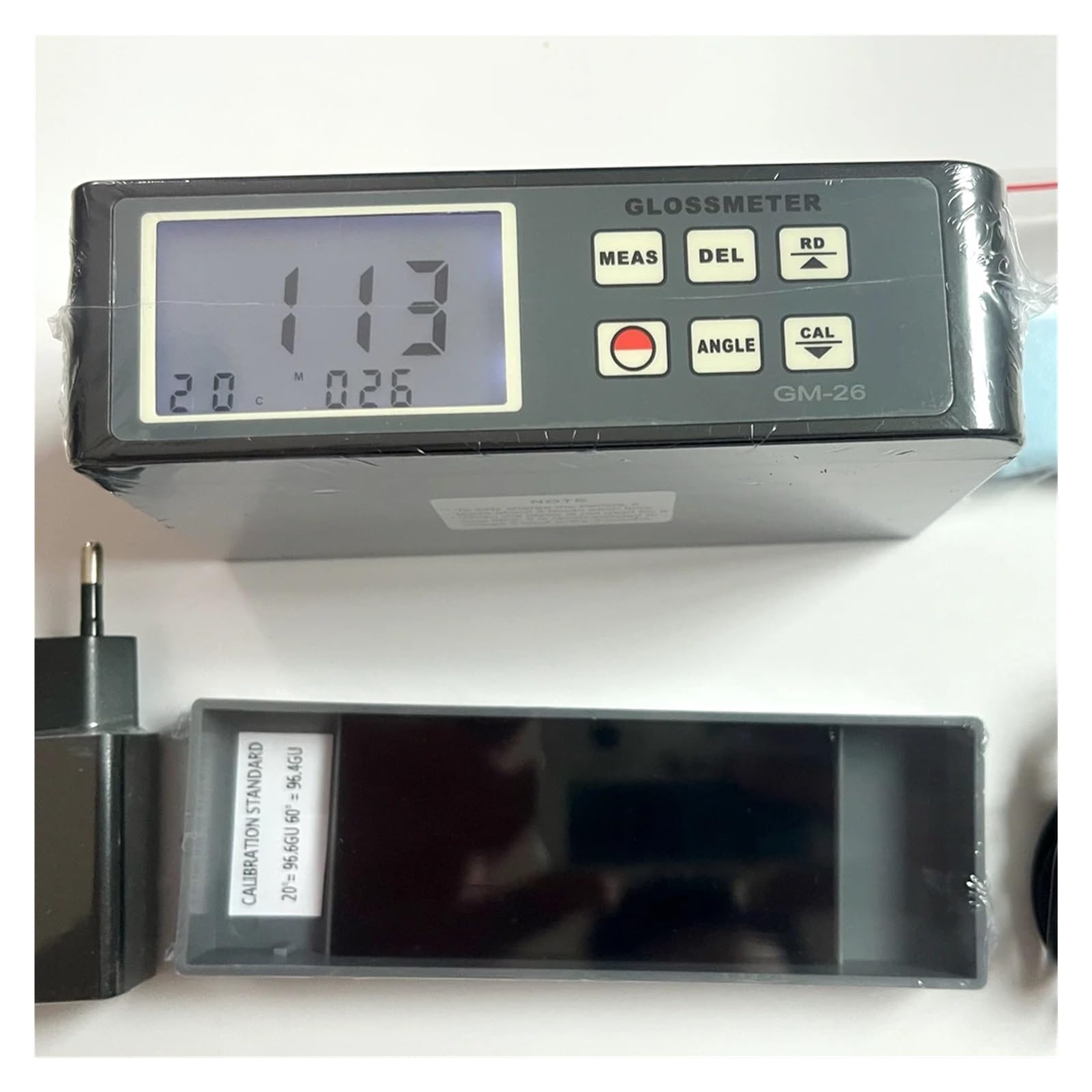 NURII High Accurate Gloss Meter, Measure Angle 20/60 Degree Glossmeter Auto Calibration Able to Store 254 Groups Data