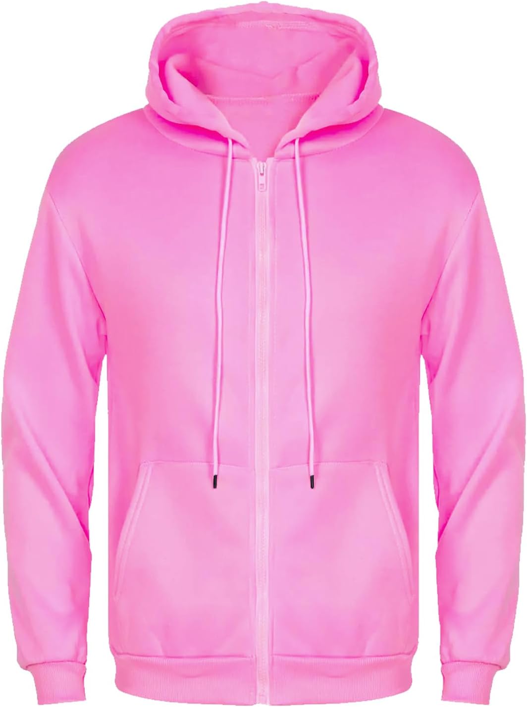 Tuveke Men's Zip Up Hoodie Athletic Hoodies Long Sleeve Fleece Hooded Sweatshirts Midweight With Pockets (S-3XL) - Image 4