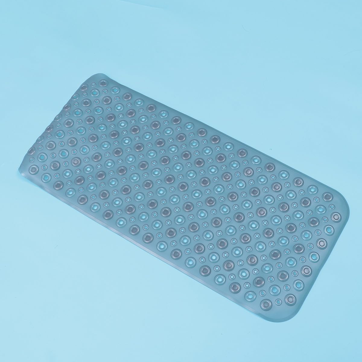 Tappeto Vasca Antiscivolo 80x40 Cm in Pvc Lavabile | Ventose, Drenaggio Rapido, Massaggio Plantare, per Bagno e Doccia Domestici
