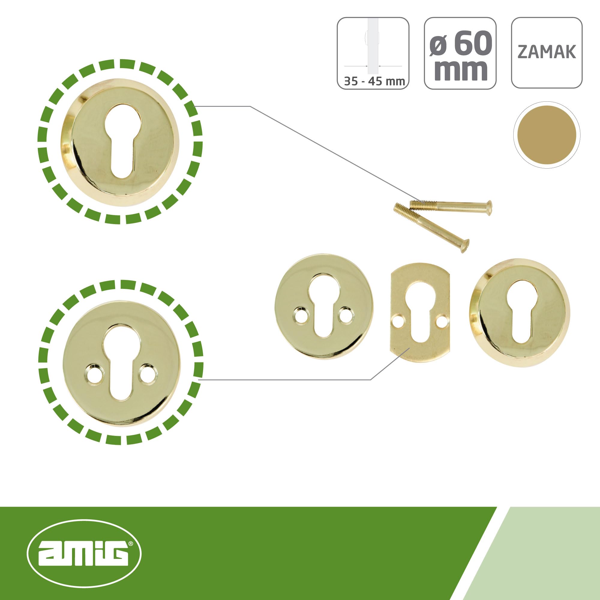 Amig Model Shield - 29 Brass, Messing Lackiert - Image 3