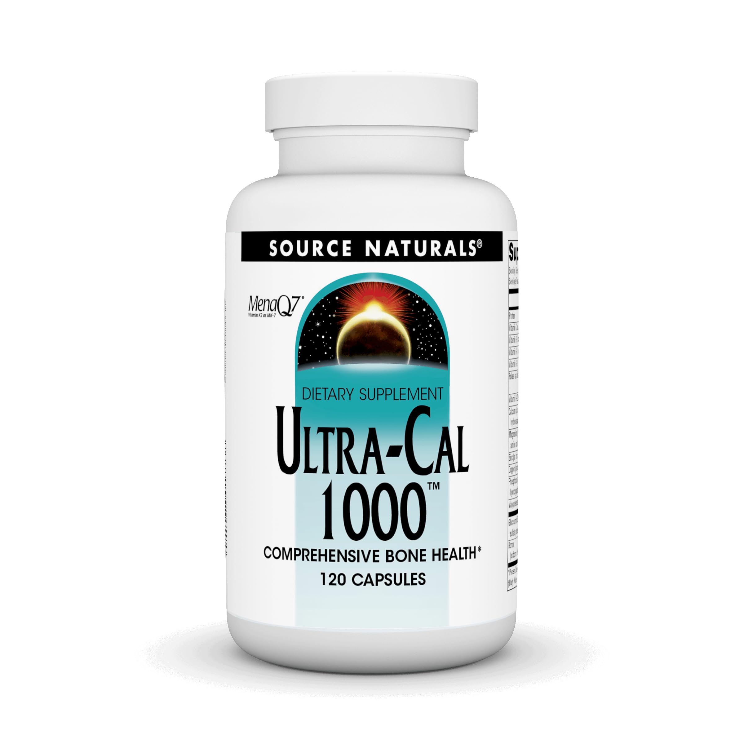 Source Naturals Ultra-Cal 1000, Comprehensive Bone Health* - 120 Capsules