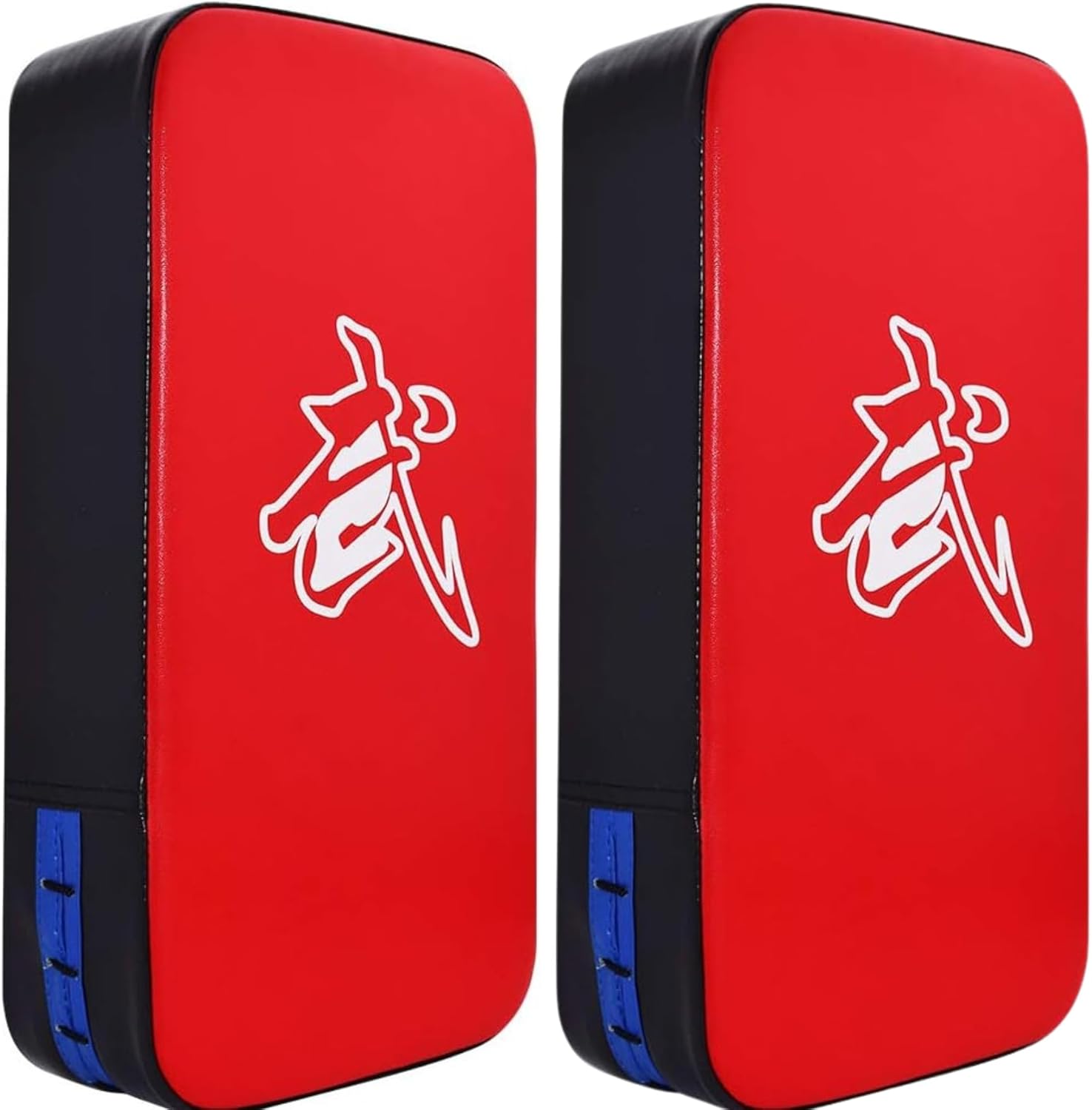 TLBTEK Taekwondo Kick Shield - Muay Thai MMA Karate Kickboxing Training Pads - Curved Leather Strike Shield