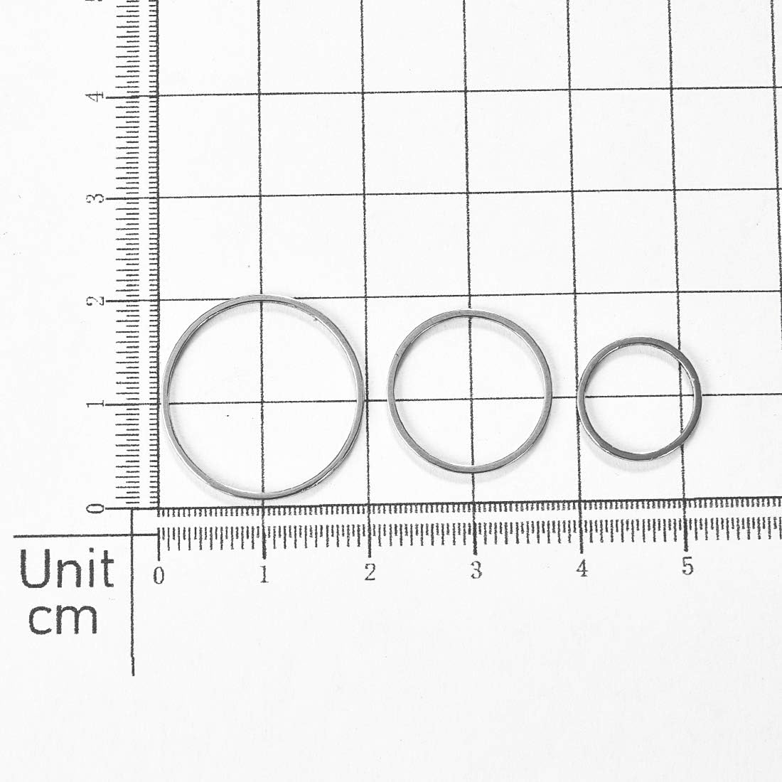 DROLE 30Pcs Round Open Bezel Linking Rings Circle Pendant For Dangle Pendants Findings For Jewelry Making