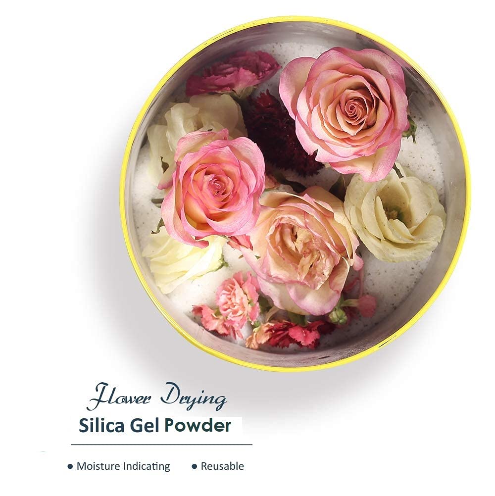 R H LIFESTYLE Silica Gel for Drying Flowers for Resin Art Flower Drying Silica Powder Moisture Absorber Silica Gel for Flower Preservation (250 Grams) 3