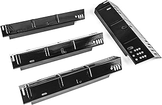 Hisencn Grill Heat Plate Replacement for Dyna-Glo DGH450CRP, Flavorizer Bars for Dyna-Glo 4 Burner Grill, Porcelain Steel Heat Tents, 4 Pack