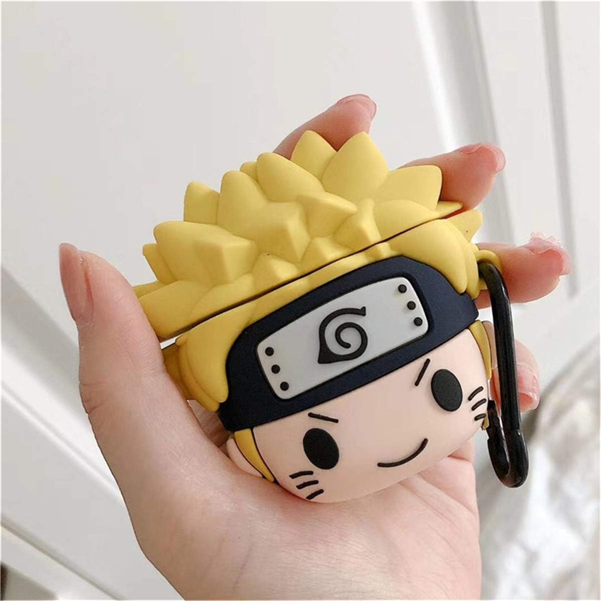 WowChic for AirPod Case Cover for AirPods 1st/2nd Soft Silicone Protective Fashion Cartoon Design Cute Shell Accessories Keychain Shockproof Anime Funny Yellow Boy Skin Air Pods 1&2 Cases for Men Boys