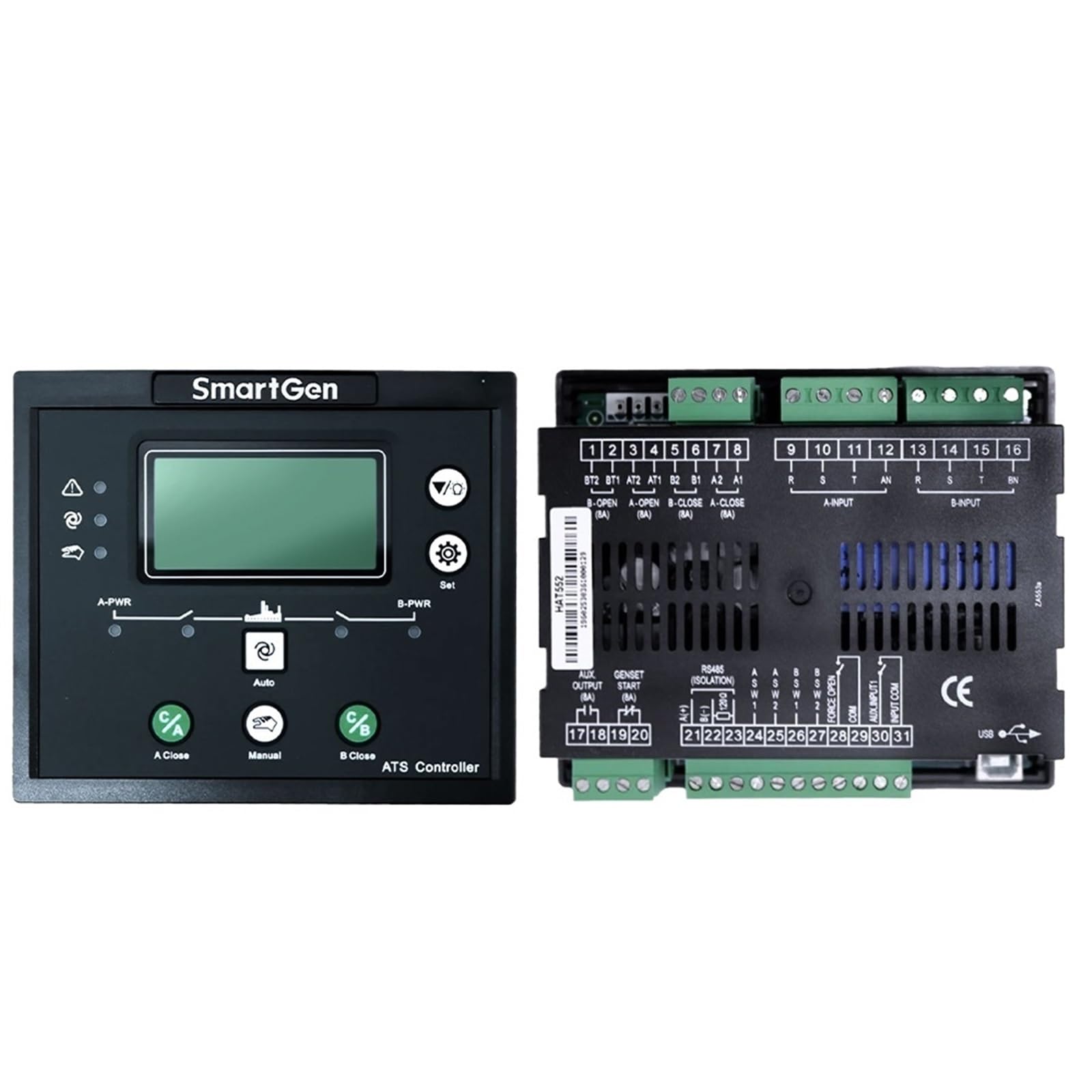 HAT552 HAT553 Generator ATS Control Module Diesel Genset Panel Auto Start Dual Power Transfer Controller