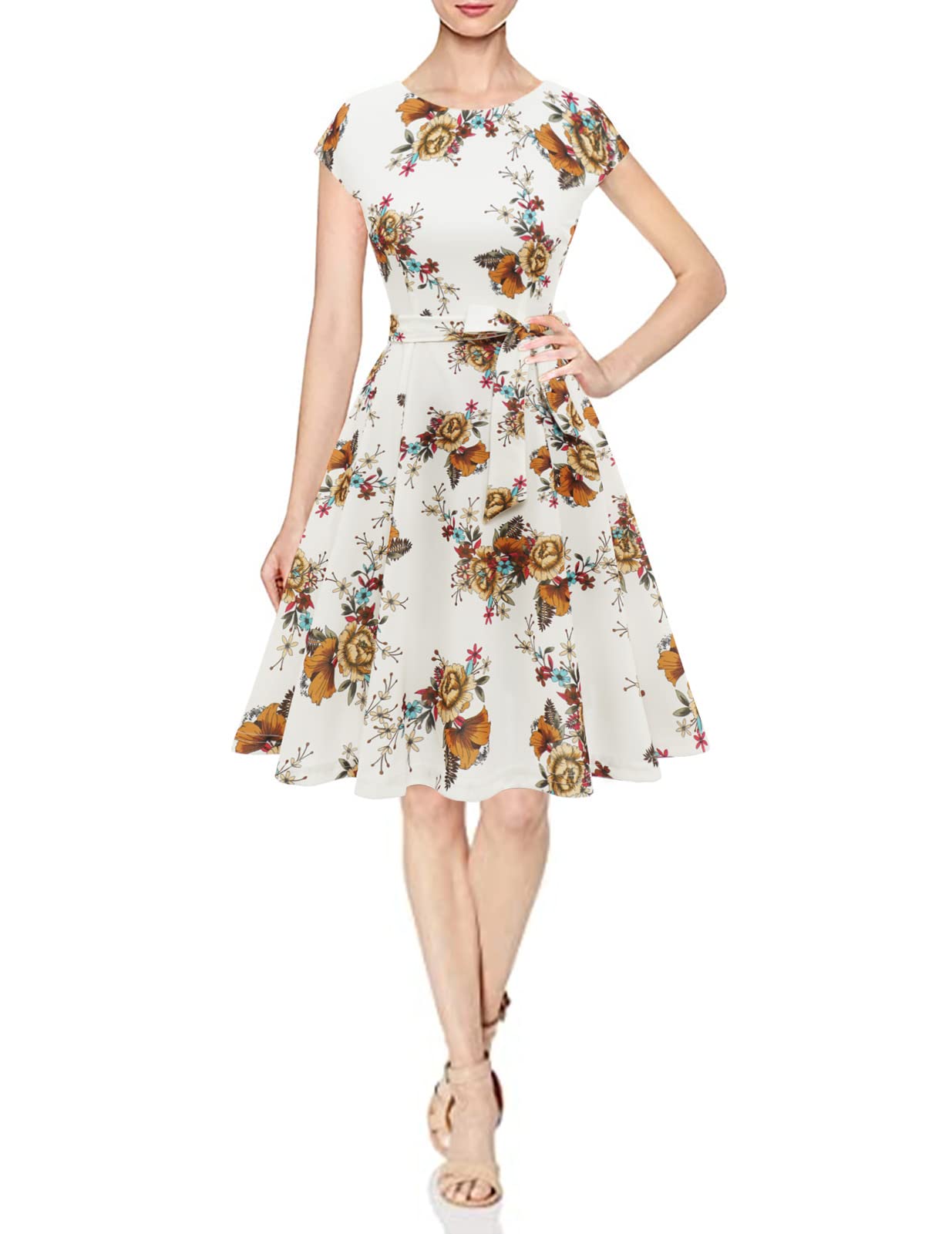 Women Dress Aline Church Dresses For Teen Fit Flare Skater