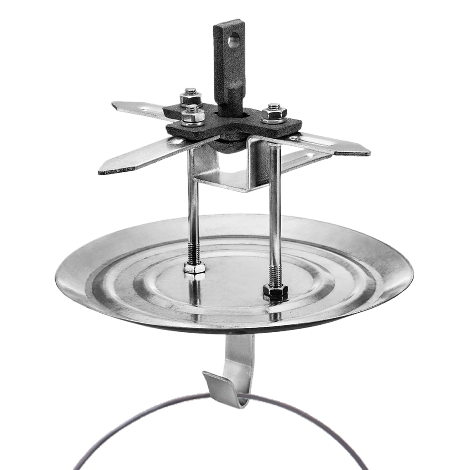 Crochet pivotant avec disque rotatif anti-torsion pour levage d'atelier