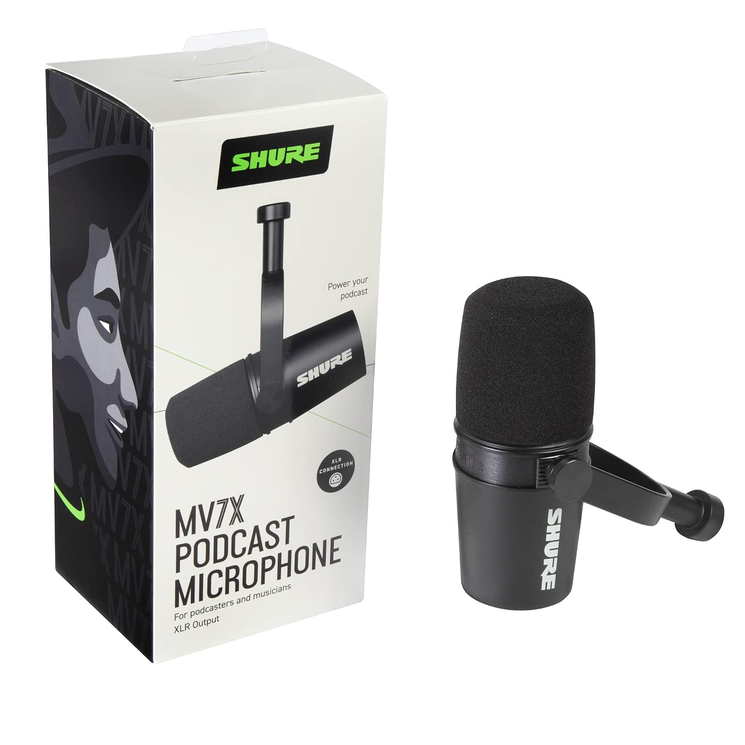 Shure MV7X XLR Dynamic Podcast Microphone 13 Product Image
