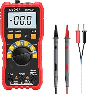 ECVV NCV Auto Ranging Digital Multimeter True RMS 10A Current 600V Voltmeter Multi Tester with Backlit LCD Home Measuring Tool