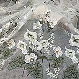 【Multipropósito】: la tela de encaje bordado le da un aspecto de granja a cualquier mesa. ¡La mejor opción para bodas elegantes, cenas románticas a la luz de las velas, despedidas de soltera, baby shower, decoración de interiores, fiestas de cumpleaños o uso diario!