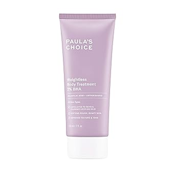 Paula's Choice Weightless Body Lotion Treatment 2% BHA, Salicylic Acid & Chamomile Lotion Exfoliant, Body Moisturizer for Keratosis Pilaris (KP) Prone Skin & Clogged Pores, Fragrance-Free