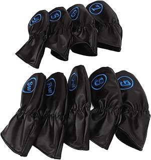 ゴルフクラブヘッドカバー 軽量 ウール裏地 プレゼント 傷防止 ヘッドカバー アイアンカバー 保護用 防湿 PUレザー