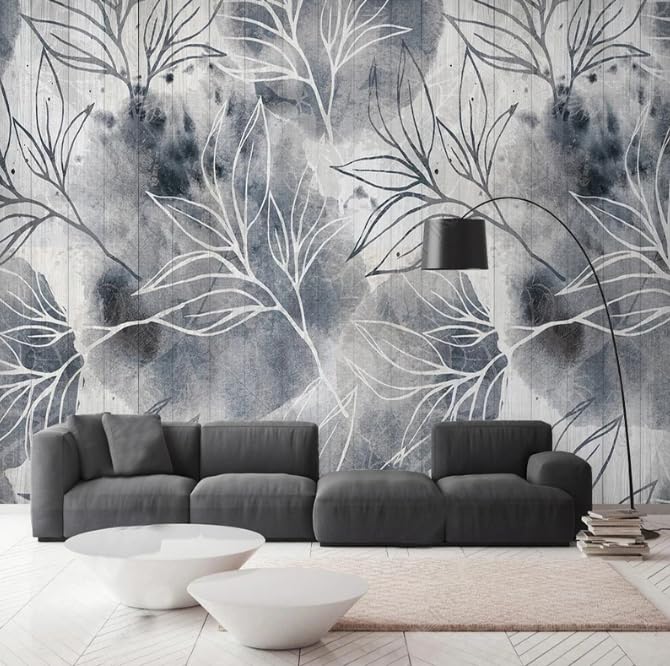 Aquarelle fleurs 3D papier peint mural grand format pour masquer un mur - 2