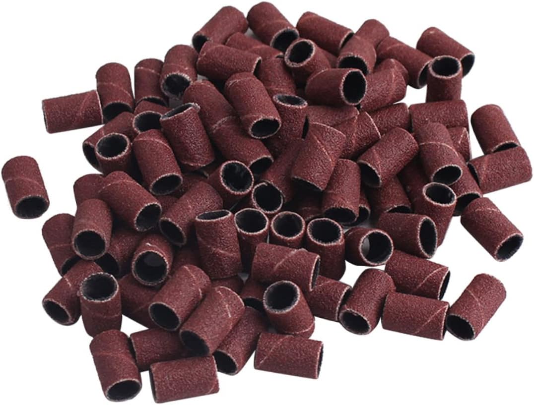 FRCOLOR 200 Stuks 150 Schuurbanden Voor Nagel Gereedschap Voor Spijkermachines Drum Schuurmachine Manicure Pedicure Banden Schuurband Mouwen Nagel Kits Nagel Schuren Middel Fijn Apparatuur