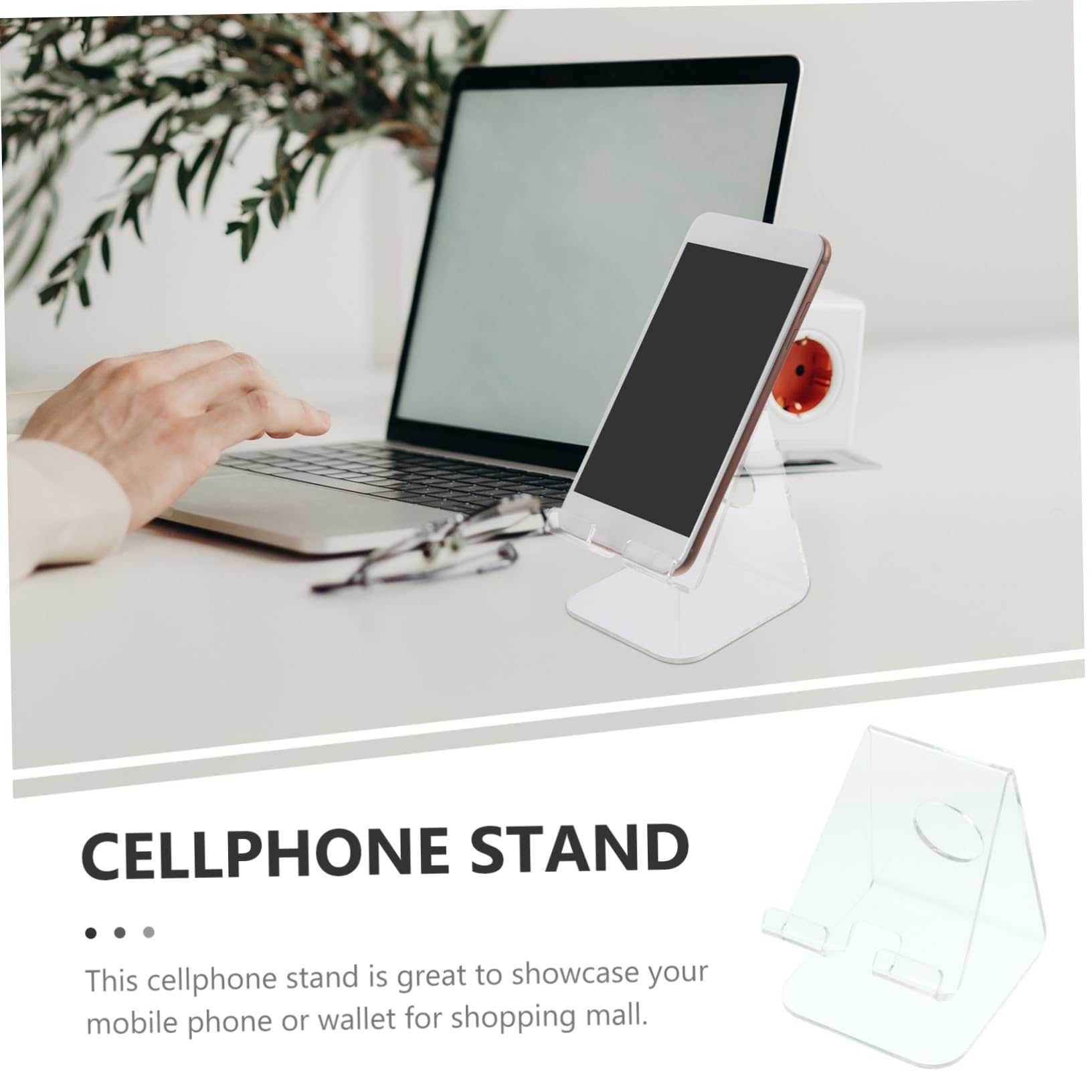 Artibetter 4pezzi Supporto Per Smartphone Trasparente Design Compatto e Leggero Angolo Di Visione Ottimale Per Scrivania e Tavolo Supporto Stabile e Pratico Per Live Streaming e Videochiamate