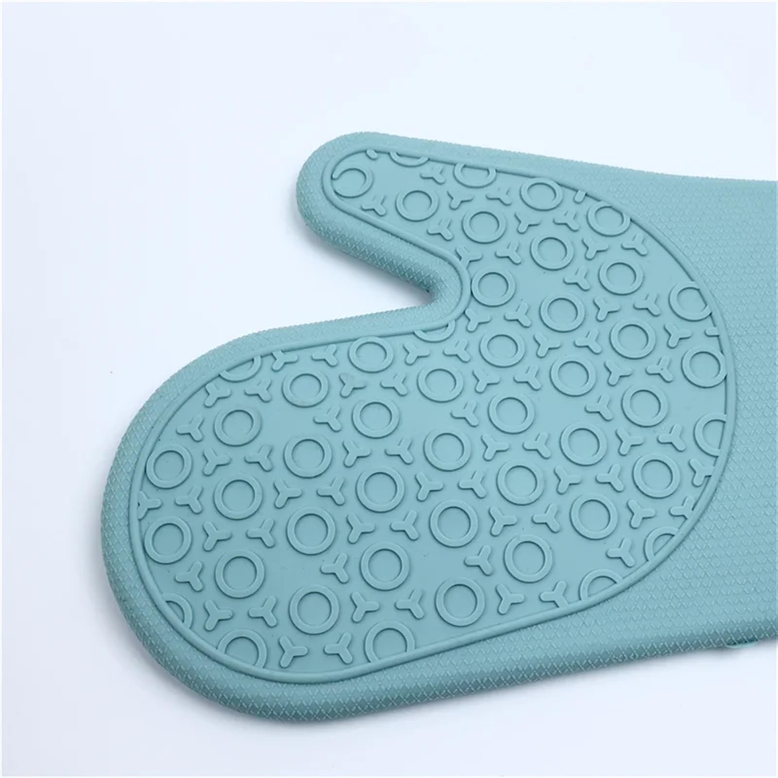 MRKU Gants de Cuisine en Silicone antidérapants et résistants à la Chaleur, Doublure Douce en Polyester, imperméables, Longs, Flexibles et épais.