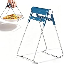 Hot Plate Gripper, Metal Hot Bowl Clip Foldable Kitchen Bowl Clip Dish Plate Lifter Gripper for Kitchen Home Restaurant Cooking