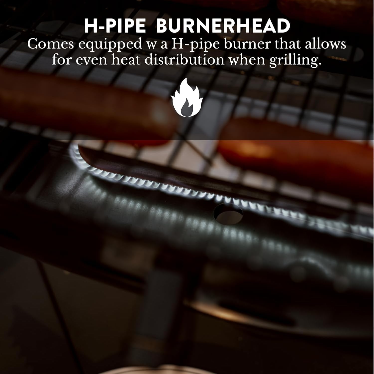 GasOne Tabletop Propane Grill – Portable Grill Propane with Heat Resistant Handles, Large Cooking Surface – User Friendly Temperature Control Knob Portable Gas Grill for RV, Camping, Home – Tan Brown