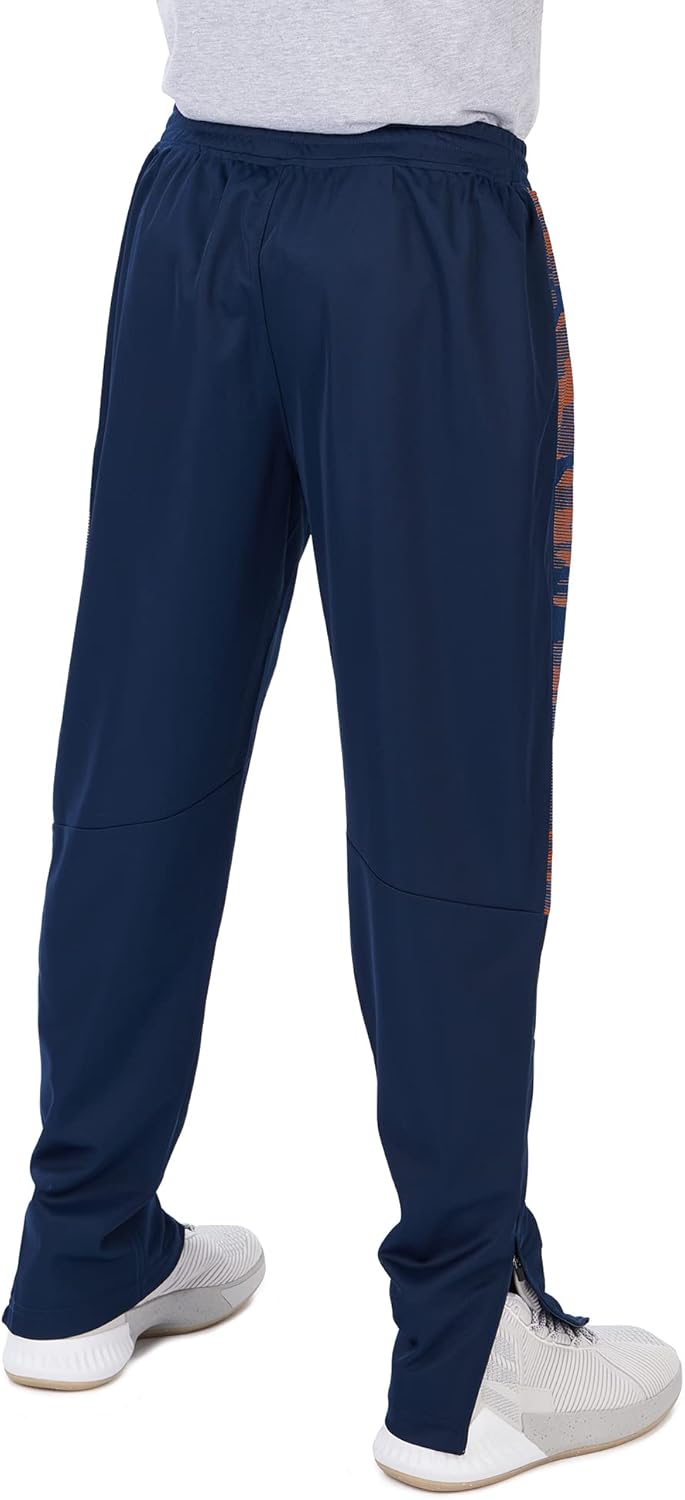 Zubaz Men's NFL Team Color Track Pant with Camo Lines Side Panels - Image 2