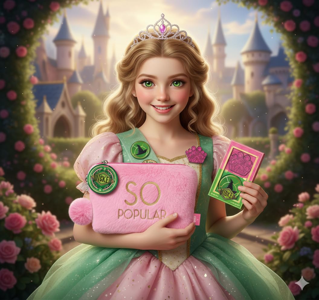 Official Wicked Gift Collection (Cosmtic Bag and Bath Bomb), Pink, Standard - Image 2