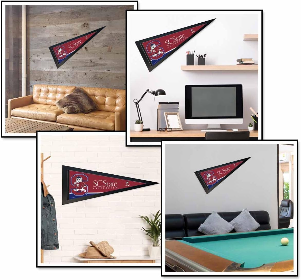 College Flags & Banners Co. SCSU Bulldogs and Wood Pennant Frame