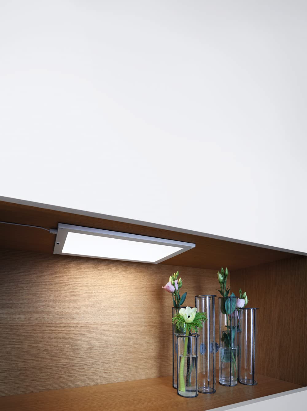 LEDVANCE SMART+ Wi-Fi Panel bajo armario EXPANSION -Luminaria de panel con tecnología Wi-Fi, 30x20cm, regulable, 530 lúmenes con PM, temperatura de color de 2700 a 6500K, panel LED | , Wall Luminaire, blanco, 30000 h, Paquete de 1