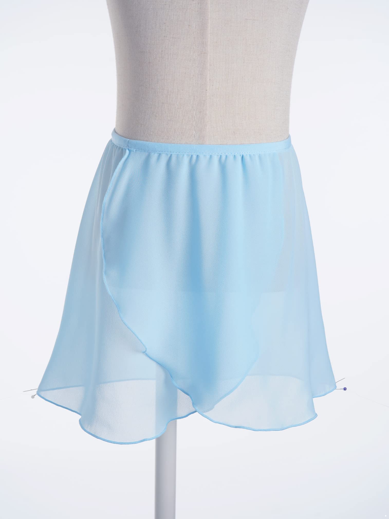 Falda de Danza Ballet para Niña Gasa Patinaje Artístico Cintura Elástica Corta Baile Gimnasia Traje Bailarina Dancewear