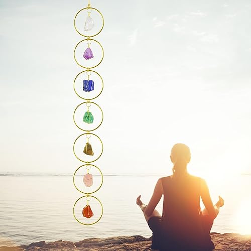 Miniatura 37 de Anjiucc Árbol de la vida de cristal curativo de 7 chakras para colgar en la pared, decoración de interiores, decoración de ventanas, meditación