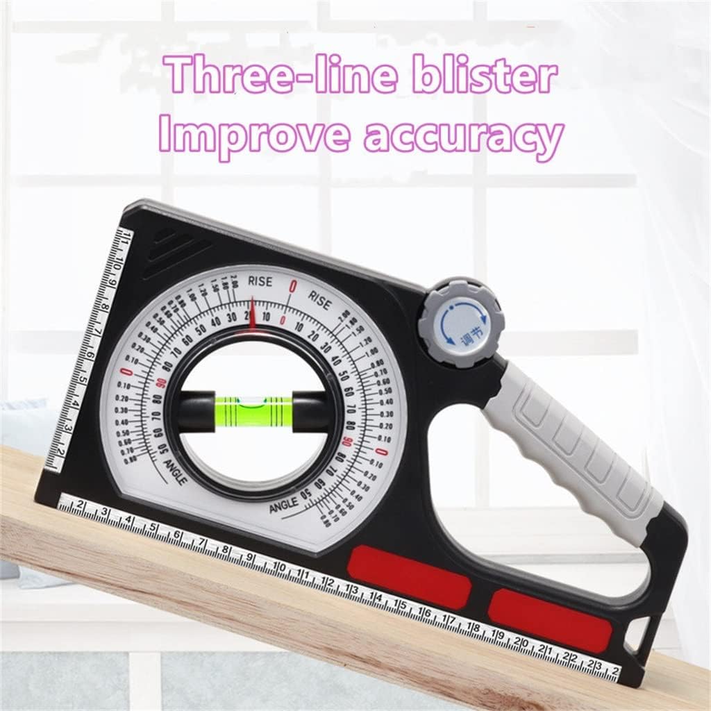 High Precision Angle Slope Measuring Instrument Magnetic Level Bubble Inclinometer Scale Protractor
