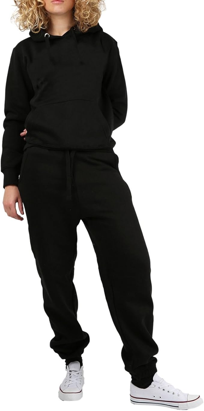 Plain black tracksuit Clearance