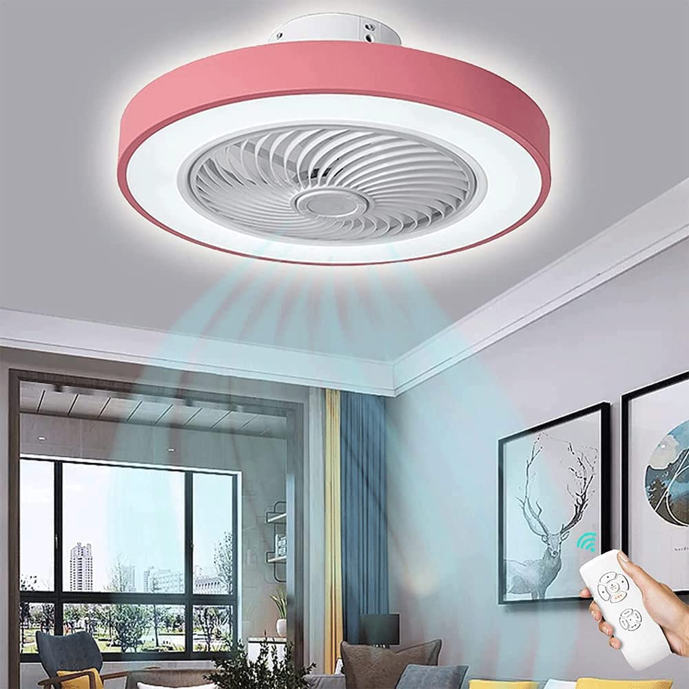 Lámpara de techo LED empotrable con ventilador regulable y luz de tres tonos