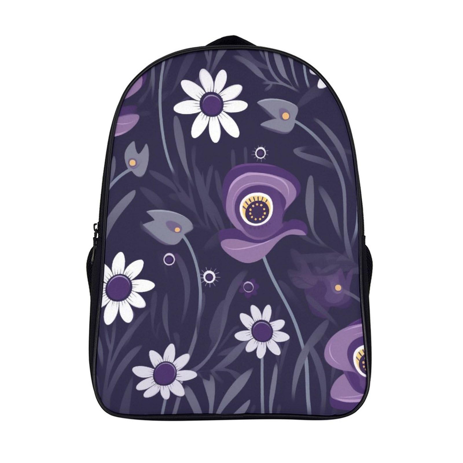 Mochila infantil ajustable e impermeable con estampado de flores para niñas 7